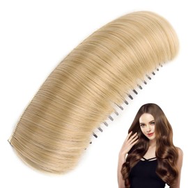 Gold Invisible Fluffy Hair Pad, Hair Bun Invisible False Hair Clip, Princess Styling Increased Hair Pad, Lightweight Comfortable Thickening Hairpin Hair Pad For Women Daily Use Hair Accessories