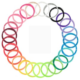 uxcell 3D Pen Filament Refills, 25 Colors 3D Pen PLA Filament 1.75mm, 10 Feet Each Color, 250 Feet in Total, PLA Filament 3D Pen Refills for 3D Drawing Pen