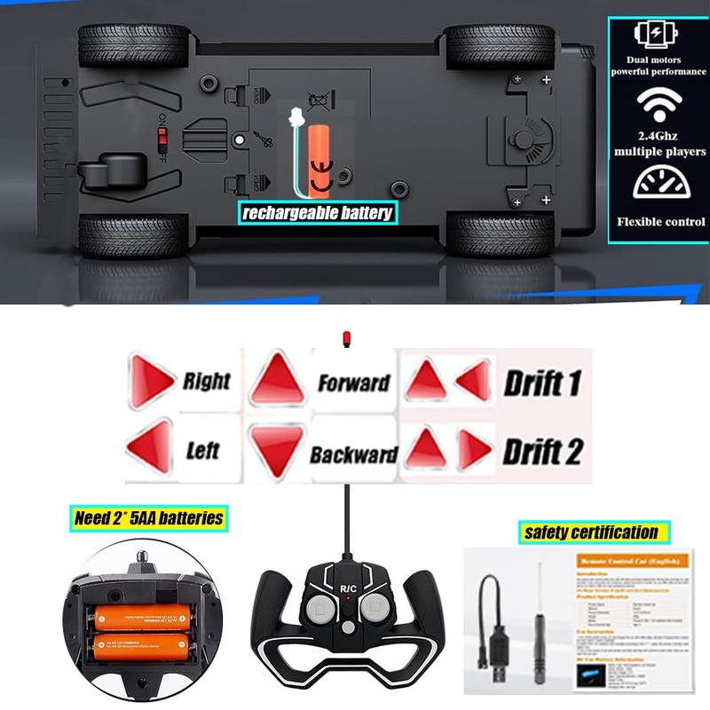 Cyber Remote Control Truck Toy Car with Light Effect Truck