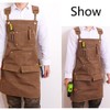 Work Apron with 12 Tool Pockets, Heavy Duty Thick Canvas