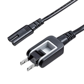 Sanwa Supply KB-DM2S12A-3 Power Cord for Eyeglass Type Connectors (9.8 ft (3 m)