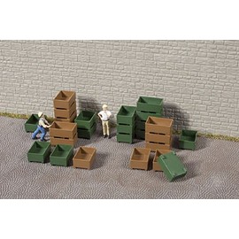 Auhagen 43657.0-Transportkisten, 10 x 7 x 4.5 mm, bunt