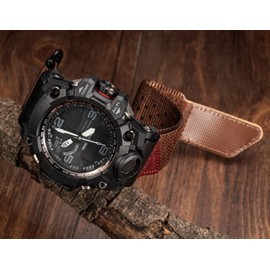 Watch Band Strap for Casio G-shock GWG-1000 GWG1000,Super Rugged Nylon Sports Strap