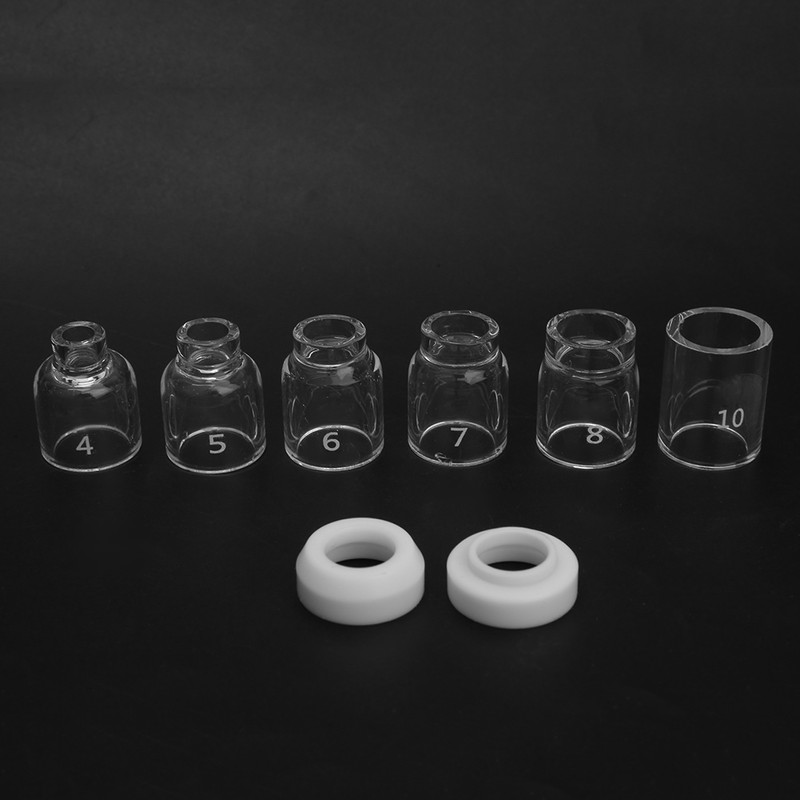 30pcs TIG Welding Kit Gas Len Glass Cup Tungsten Needle