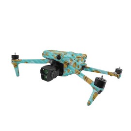 MightySkins Carbon Fiber Skin Compatible with DJI Air 3 - Burger Heaven | Protective, Durable Textured Carbon Fiber Finish | Easy to Apply