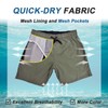 Men's Swimming Trunks with Zip Pocket, Quick-Drying Breathable Swimming Trunks
