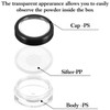 QFGasre 4pcs Plastic Empty Travel Small Loose Powders Compact Refillable