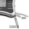 TechAffect Multi Tool Keyring Carabiner Watch Travelling Alarm Clock -Digital