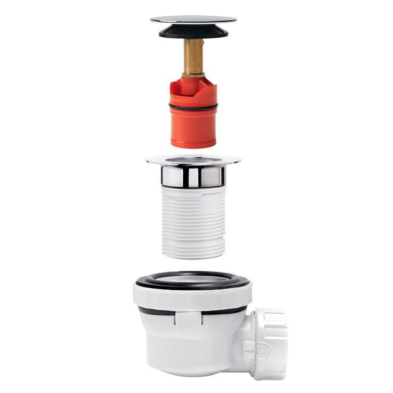 Wirquin 30723974 Quick-Clac Ultra Compact Drain and Siphon Set for