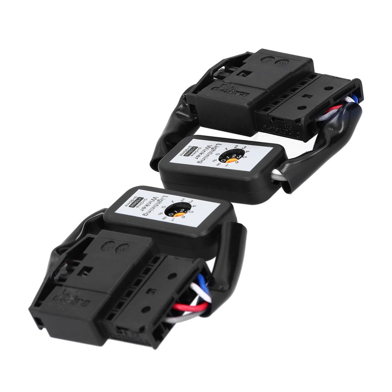 Pair LED Tail Lights Dynamic Turn Signal Adapter Harness Blinker