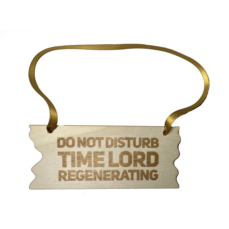 Bedroom Door Sign, Do Not Disturb Time Lord Regenerating