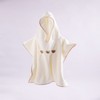 Kids Hooded Beach Robe & Bath Towel 60x60cm / Brown Three Bears 4ea