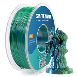 GIANTARM Dual Color PLA Filament, Silk PLA Filament 1.75mm +/-0.02mm,1KG Spool(2.2lbs) Vacuum Packaging, 3D Printing Filaments Fit Most FDM Printer