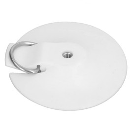 LOCADENCE Camera Surfboard Mount, Surfboard Camera Mount Base Pads Nut, Surfboard Camera Mount Base with D Ring PVC Stable Surfboard Camera Base Holder for Outdoor Sports (White)