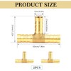 nutmanel T-Hose Connector Brass 10 mm Compressed Air Hose Connector