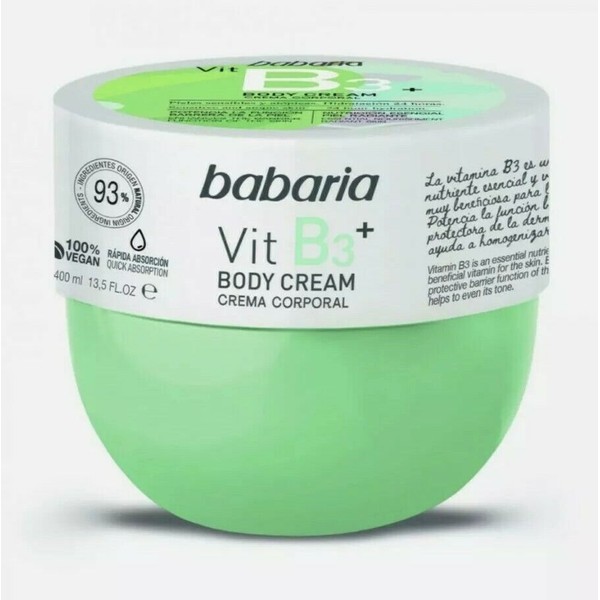 Babaria vitamin b3+ body cream 400 ml