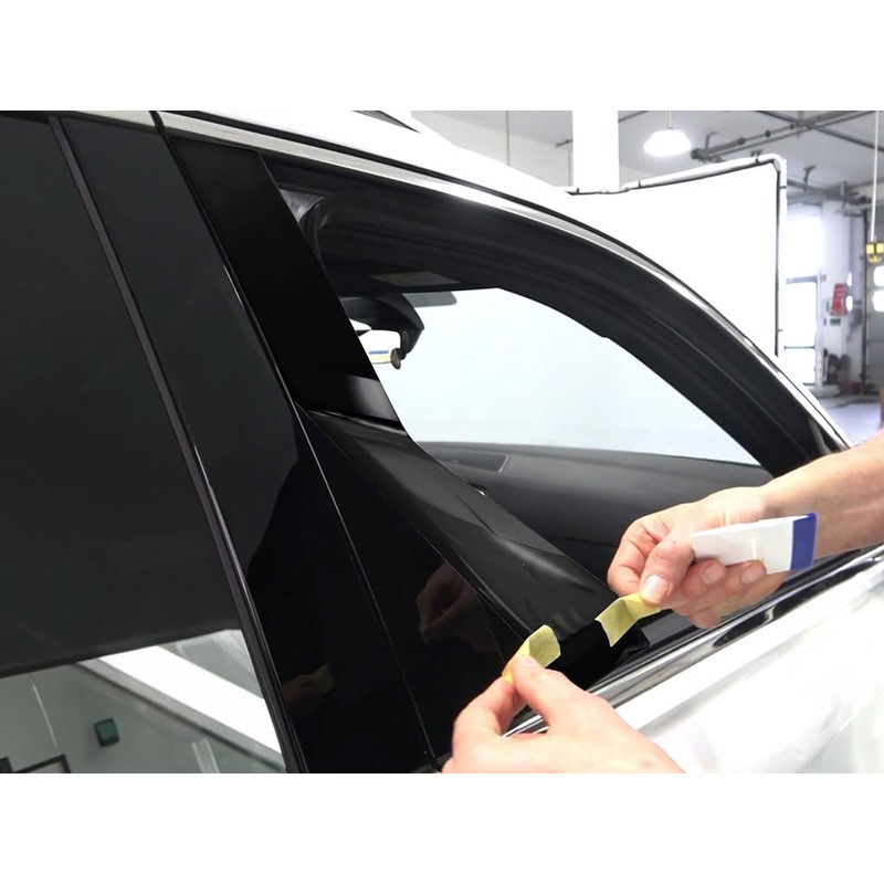 Rvinyl Pillar Post Window Trim Compatible with Hyundai Elantra 2021-2024