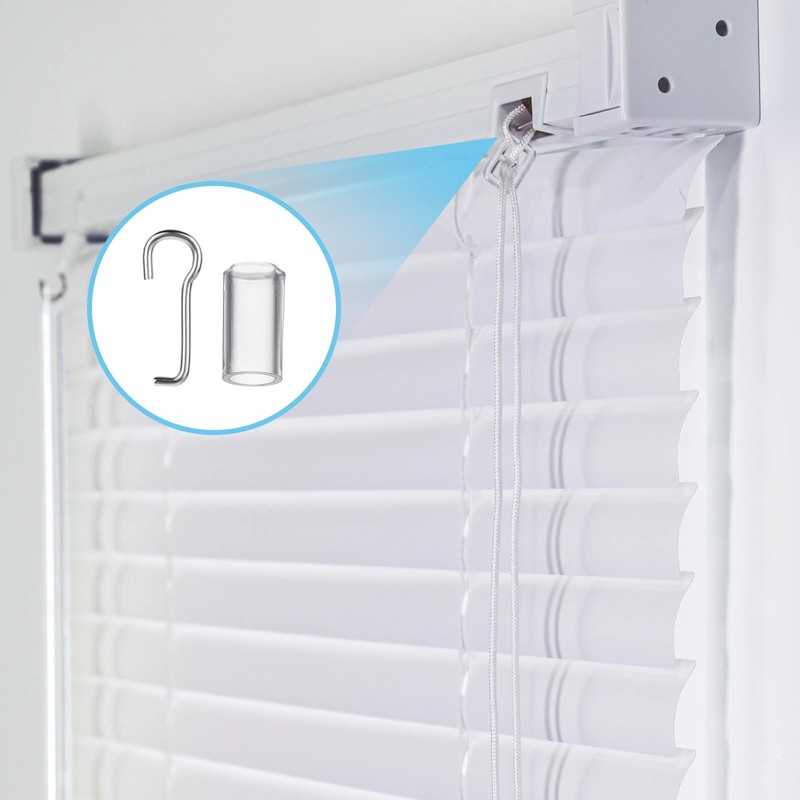 4 Set Horizontal Blinds Replacement Parts with Hook, Wire and