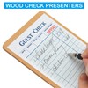 PATIKIL Wood Check Presenters for Restaurants, 20 Pack Wooden Guest