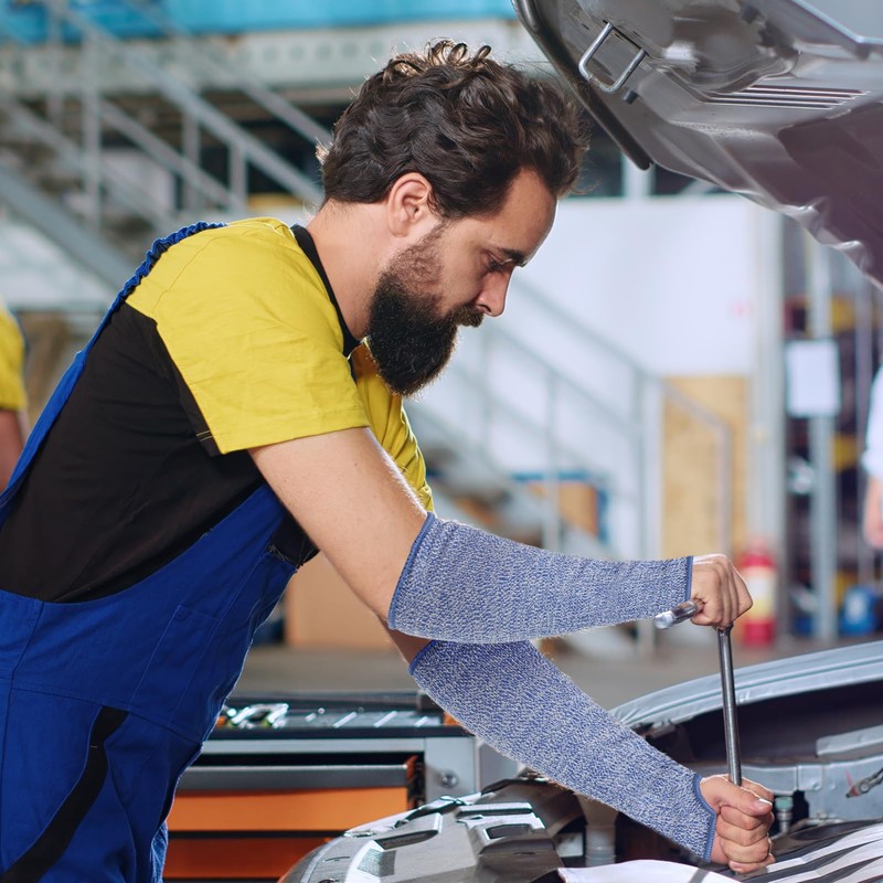 PATIKIL 16 Inch Cut Resistant Sleeve, 1 Pair Arm Safety