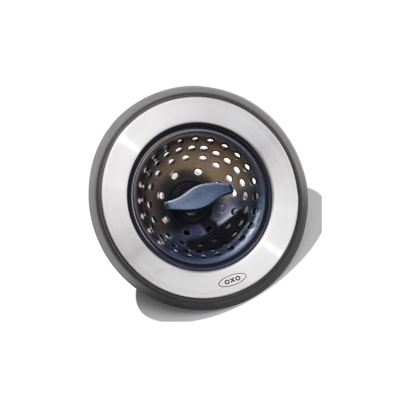 OXO 13259500 Coladera/Tapón Tarja Acero/Silicón, 18 cm