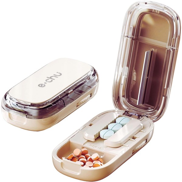 Zikenis Tablet Divider, Multiple Pill Cutter, for Small and Large