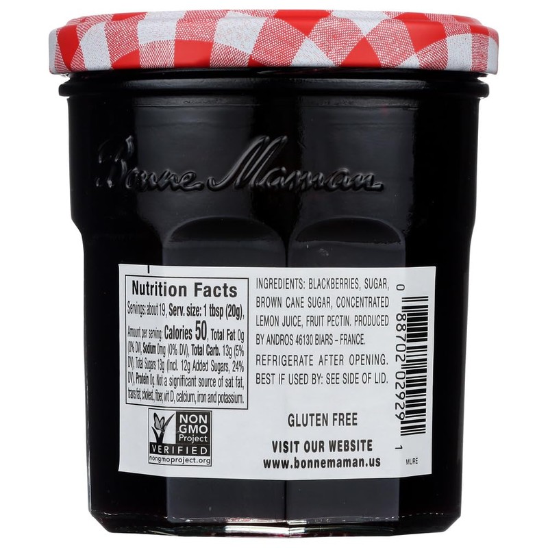 Bonne Maman Blackberry Preserves, 13-Ounce Jars (Pack of 6) by