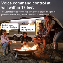 Voice Control 10000mAh Rechargeable Camping Light with - 4000LM 3000K/4500K/6500K Portable LED Lantern, IPX4 Waterproof Tent Light for Camping, Power Failure Emergency (30W pro)