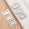 VILLCASE 100pcs Wall Panel Buckle, Wall Buckle Interlocking Hanging Bracket