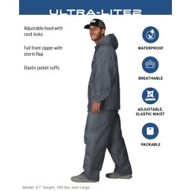 FROGG TOGGS FROGG TOGGS Men's Ultra-Lite2 Waterproof Breathable Protective Rain Suit