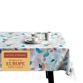 Maison d' Hermine Table Cloth Rectangle Table 100% Cotton 60 x 120 Inches Tablecloth Reusable Decorative for Dining Room, Farmhouse, Home, Party, Festive & Wedding Spring Summer - Summer Picnic