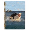 Foritho Funny Black Cat Shark Notebook, Retro Black Kitty and