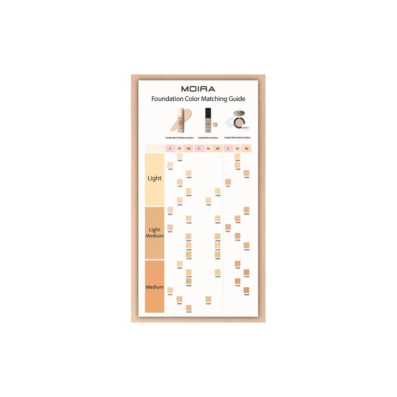 Base De Maquillaje Moira Cosmetics Soft Matte Foundation Tono 250c
