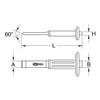 KS Tools 162.0471 Slitting chisel, hand grip, 240mm