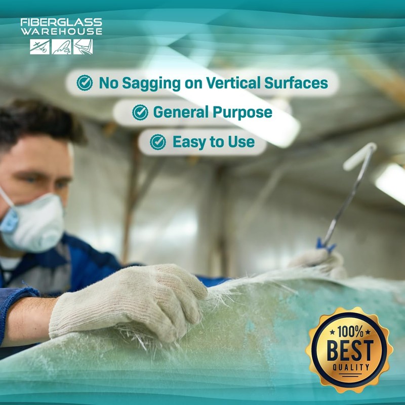 Fiberglass Warehouse Polyester Laminating Resin - Quart Kit- Marine Grade