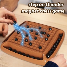 Magnetic Game Chess, Magnet Game Board Games for Kids and Adults, Magnet Chess Set Family Games Ideal for Family and Friend Game Night, 2-4 Players