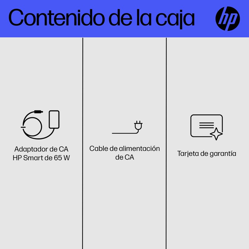 HP Cargador de Laptop 65W, 4.5 mm (6H459AA)