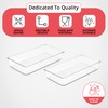 Amtido 3 Pack Drawer Organisers - Sturdy Clear Plastic Storage