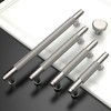 ROMATEE 10Pack Brushed Satin Nickel Cabinet Pull,5 Inch(128mm) Hole Centers