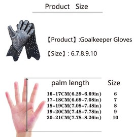 Goalkeeper Goalie Soccer Gloves Kids Youth and Adults High Performance Goalkeeper Gloves, Breathable Soccer Goalkeeper Gloves with Strong Grips Palms:_Red_8