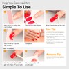 SILPECWEE 224 Pieces 16 Sheets Nail Polish Strips Solid Color