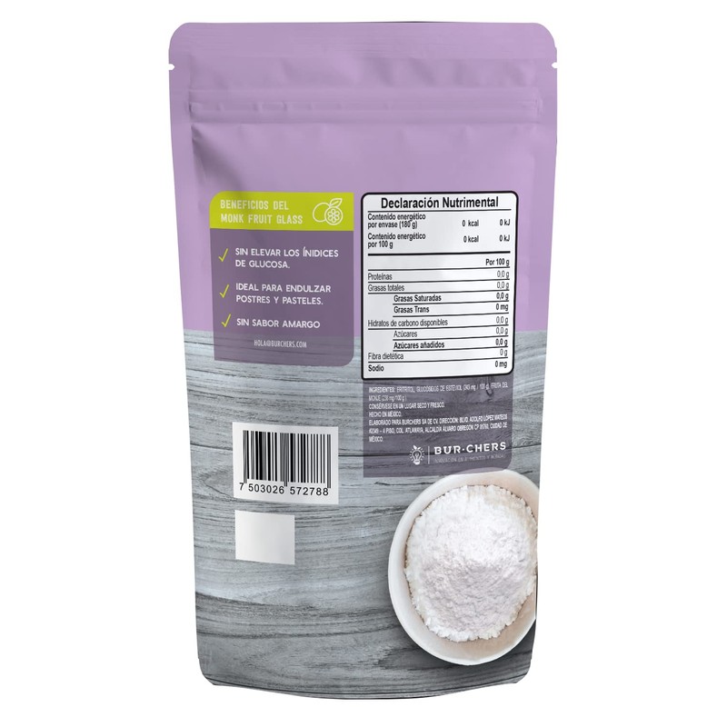 Monk Fruit Glass 180g - Burchers Natural