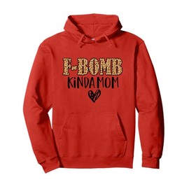 F-Bomb Kinda Mom Funny Cussing Mother Inked Leopard pattern Pullover Hoodie