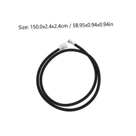 IMIKEYA 1PCS Replacement Pull Down Faucet Hose for Kitchen Sink - 150cm Black Stainless Steel Spray Head Hose for Easy Installation and Enhanced Durability