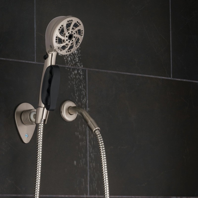 Oxygenics CareSpa Brushed Nickel Handheld Shower Head 1.8-GPM (6.8-LPM)