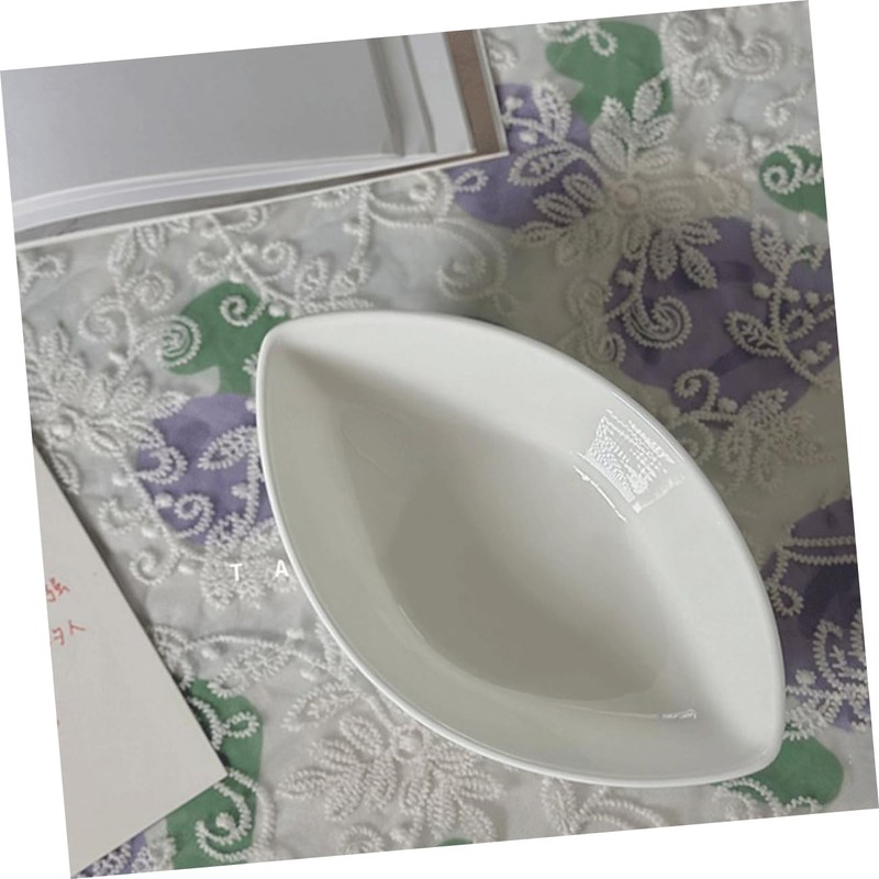 LIFKOME Dessert Bowl Ice Cream Bowl Ingot Shaped Bowl Ceramic