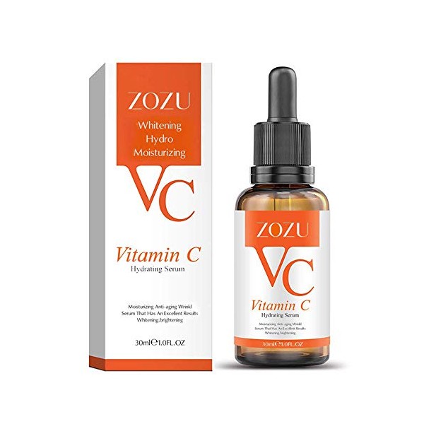 Vitamin C Serum with Hyaluronic Acid for Face and Skin - Face Serum Vitamin C Vegan Anti-Ageing Face Serum 30ml