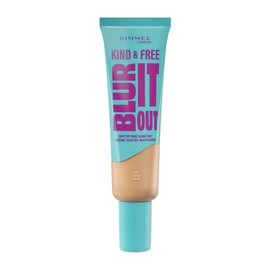 Rimmel London Kind & Free BLUR IT OUT Mattierende Foundation, 410, Milch, Ganztägiger Glanz, Make-up mit leichtem Matt-Finish, 30 ml
