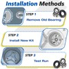 Upgrade MDS62058301, 4280EN4001G, 4280EN4001F Washer Tub Bearing Seal Kit Replacement