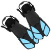 1 Pair Adjustable Diving Fins Soft TPR Open Heel Long